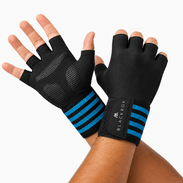 BLACKROX Fitnesshandschuhe V1 Training Gym Kraftsport – Farbvariante Blau