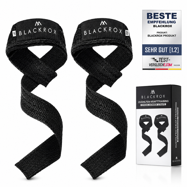 BLACKROX Zughilfen Lifting Straps Krafttraining Fitness Gym – Hauptbild