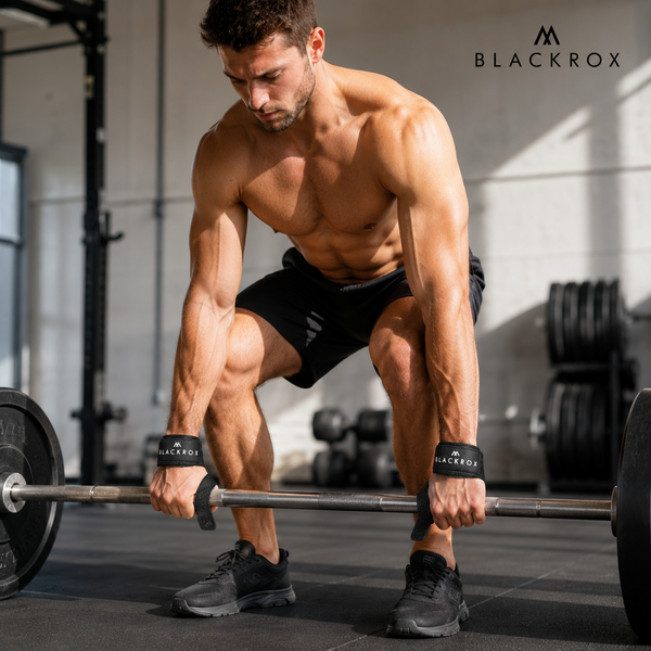 BLACKROX Zughilfen Lifting Straps Krafttraining Fitness Gym – Gesamtansicht