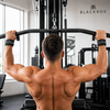 BLACKROX Zughilfen Lifting Straps Krafttraining Fitness Gym – Rückansicht