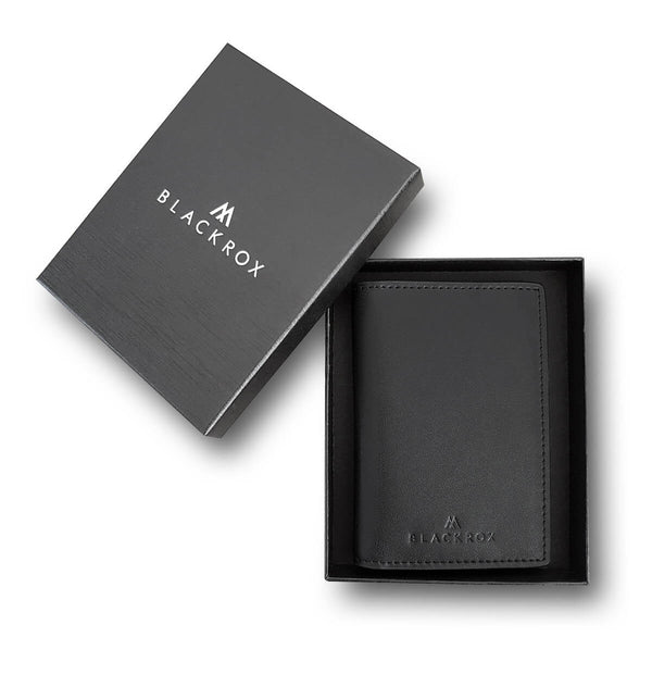 BLACKROX Kreditkartenetui echtes leder RFID Mini Geldbörse