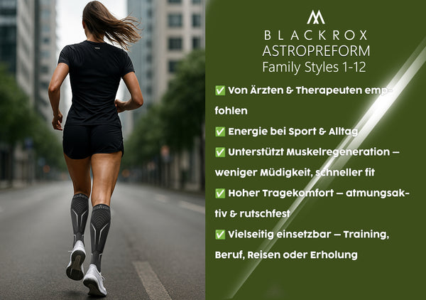 BLACKROX STYRIOM ACTIVE Kompressionsstrümpfe – Sport & Alltag (1 Paar)
