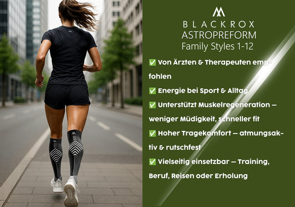 BLACKROX Kompressionsstrümpfe Astropreform RUNNERROX