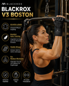 BLACKROX Boston V3 Fitnesshandschuhe – Echtes Leder Trainingshandschuhe Gym – Rücken-Workout