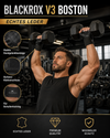 BLACKROX Boston V3 Fitnesshandschuhe – Echtes Leder Trainingshandschuhe Gym – Schultertraining