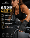BLACKROX Boston V3 Fitnesshandschuhe – Echtes Leder Trainingshandschuhe Gym – Push-Workouts