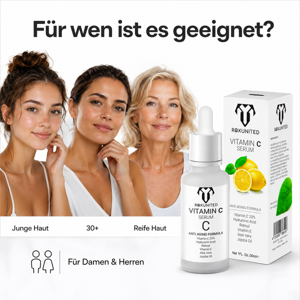 ROXUNITED Vitamin C Serum 30ml Gesicht Anti-Aging Aufhellend – Produktdetail