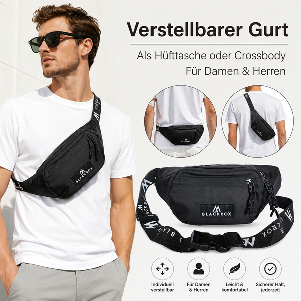 BLACKROX HARAVARA Gürteltasche Bauchtasche Sport Laufen – Nahaufnahme