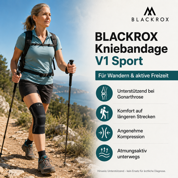 BLACKROX Kniebandage V1 Sport Fitness Krafttraining Kniestütze – Einsatzbereich