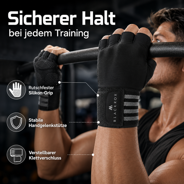 BLACKROX Fitnesshandschuhe V1 Training Gym Kraftsport – Einsatzbereich