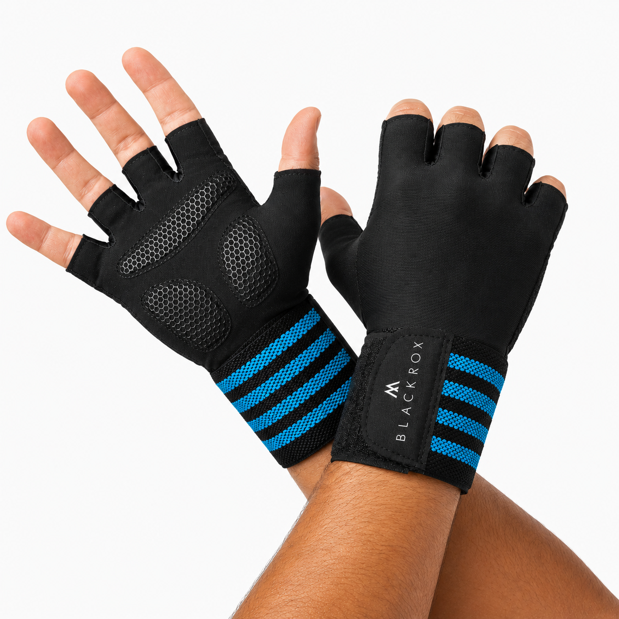 BLACKROX Fitnesshandschuhe V1 Blau / XL
