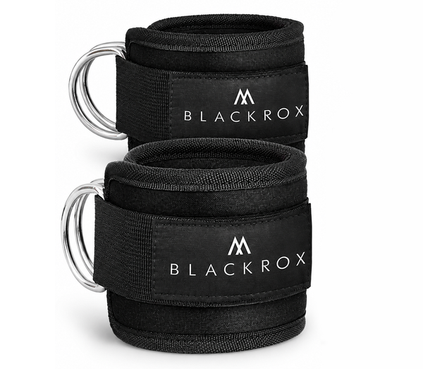 BLACKROX ONEKAMA Fußschlaufen Kabelzug Beintraining Fitness – Schwarz Hauptbild