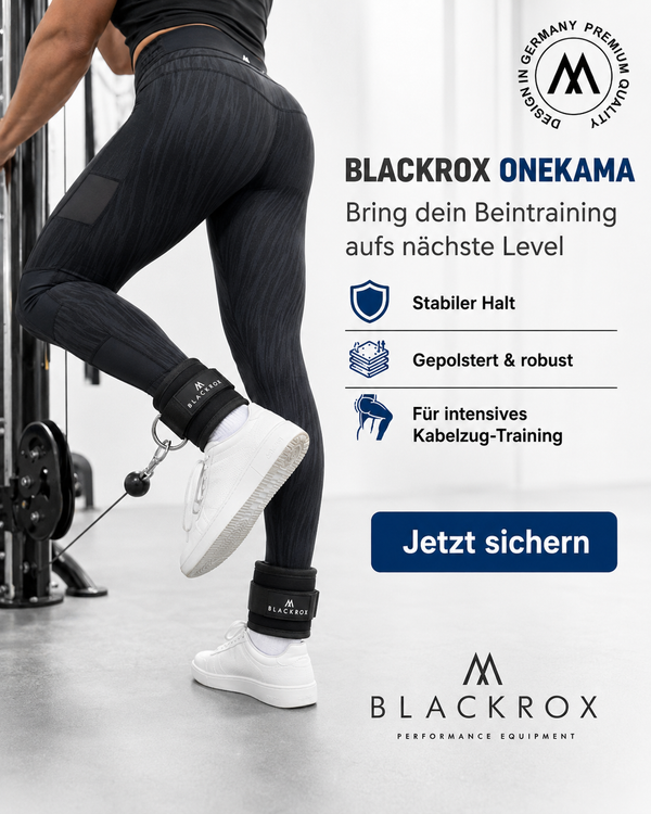 BLACKROX ONEKAMA Fußschlaufen Kabelzug Beintraining Fitness – Tragekomfort