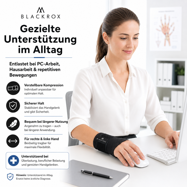 BLACKROX SANTA MARIA Handgelenkbandage Wrist Wraps Kraftsport – Gesamtansicht