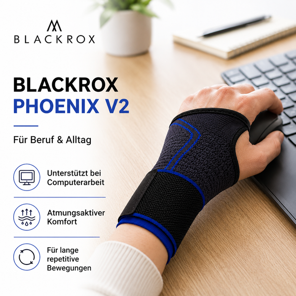 BLACKROX PHOENIX V2 Handgelenkbandage Wrist Wraps Fitness – Material