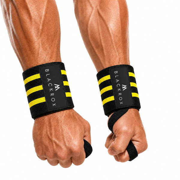 BLACKROX BEAST KILLER V2 Wrist Wraps Handgelenkbandage Fitness – Farbvariante Gelb