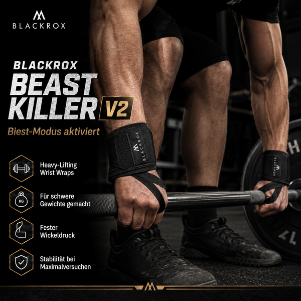BLACKROX BEAST KILLER V2 Wrist Wraps Handgelenkbandage Fitness – Material