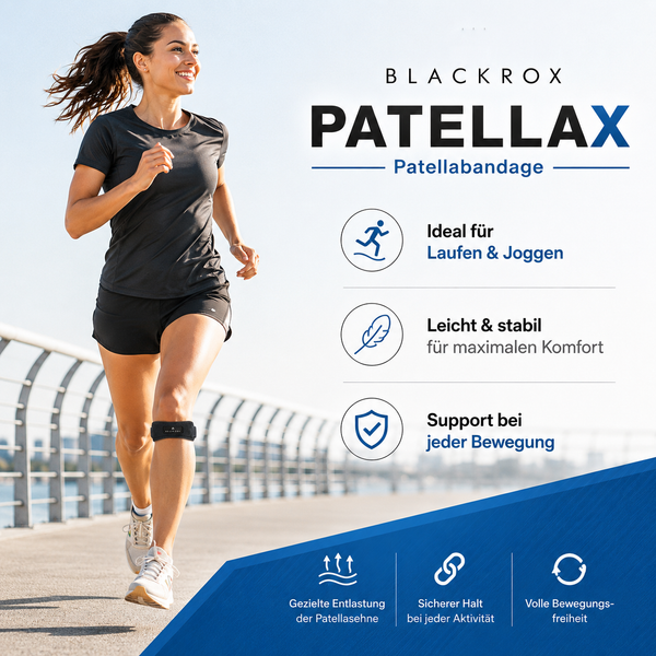 BLACKROX PATELLAX Patellabandage Kniebandage Patellasehne Sport – Tragekomfort