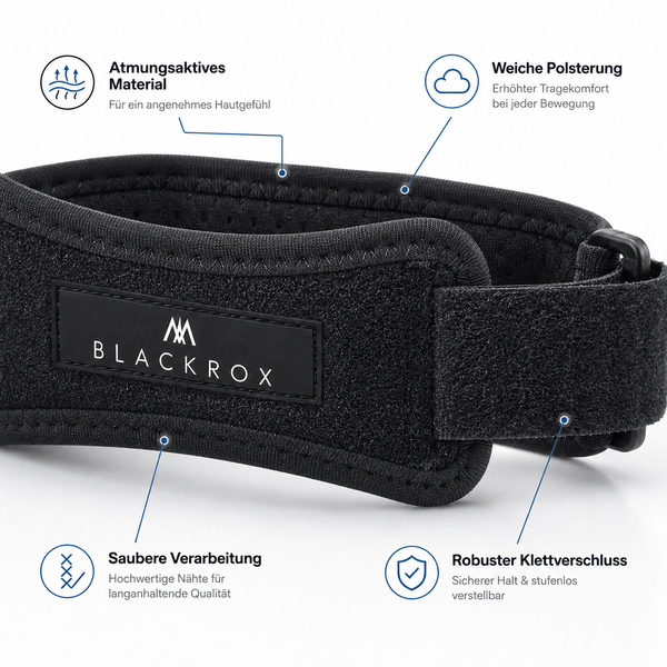 BLACKROX PATELLAX Patellabandage Kniebandage Patellasehne Sport – Patellasehne