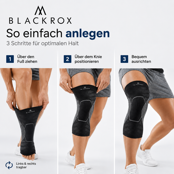 BLACKROX Kniebandage V3 Sport Fitness Krafttraining Kniestütze – Einsatzbereich