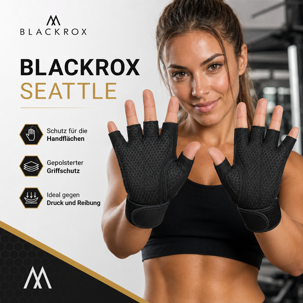 BLACKROX Seattle Fitnesshandschuhe – Trainingshandschuhe Gym – Übersicht