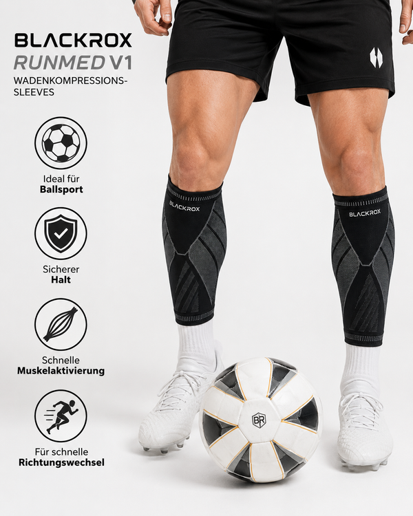 BLACKROX RUNMED V1 Wadenbandage Sport Laufen Wadenstütze – Einsatzbereich