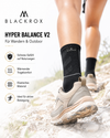 BLACKROX HYPER BALANCE V2 Sprunggelenkbandage Sport Fußgelenk – Detailansicht