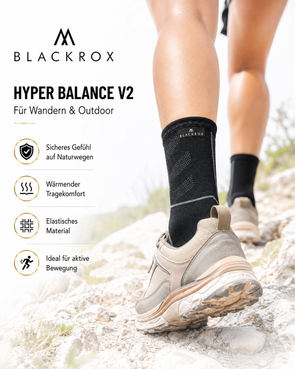 BLACKROX HYPER BALANCE V2 Sprunggelenkbandage Sport Fußgelenk – Detailansicht