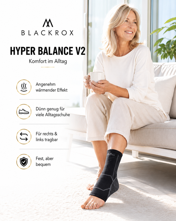 BLACKROX HYPER BALANCE V2 Sprunggelenkbandage Sport Fußgelenk – Nahaufnahme
