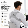 BLACKROX POSTUROX V1 Rücken-Geradehalter Grau Haltungskorrektur – Gesamtansicht