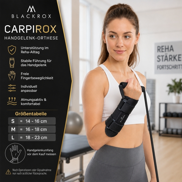 BLACKROX CARPIROX Handgelenkschiene Handgelenkstütze Sport – Stabilisierung