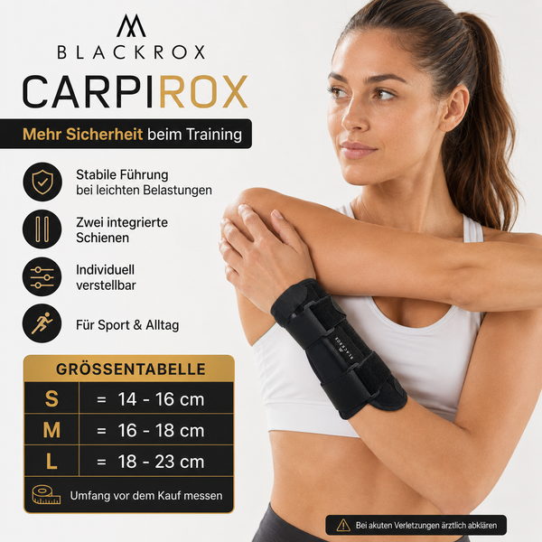 BLACKROX CARPIROX Handgelenkschiene Handgelenkstütze Sport – Produktvorteile