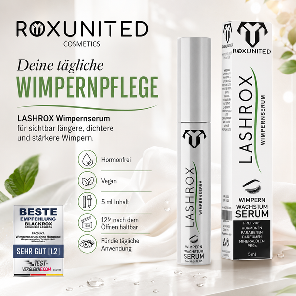 ROXUNITED LASHROX Wimpernserum Wimpernwachstum Hormonfrei – Gesamtansicht