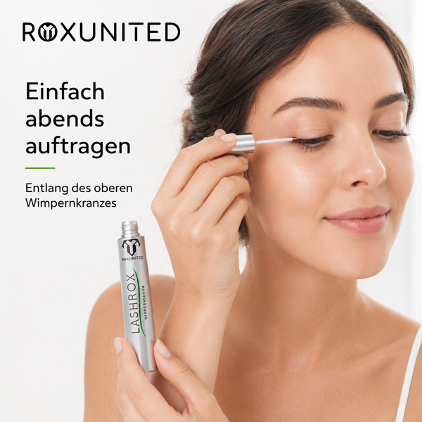 ROXUNITED LASHROX Wimpernserum Wimpernwachstum Hormonfrei – Wirkung