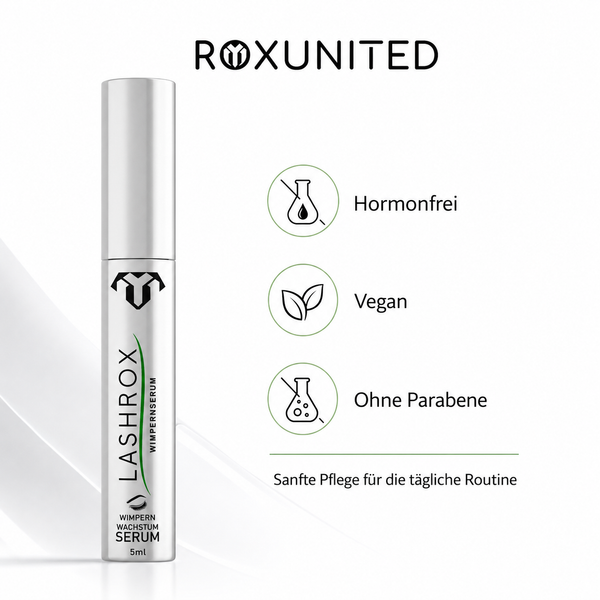 ROXUNITED LASHROX Wimpernserum Wimpernwachstum Hormonfrei – Inhaltsstoffe