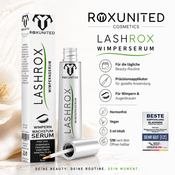 ROXUNITED LASHROX Wimpernserum Wimpernwachstum Hormonfrei – Hormonfrei