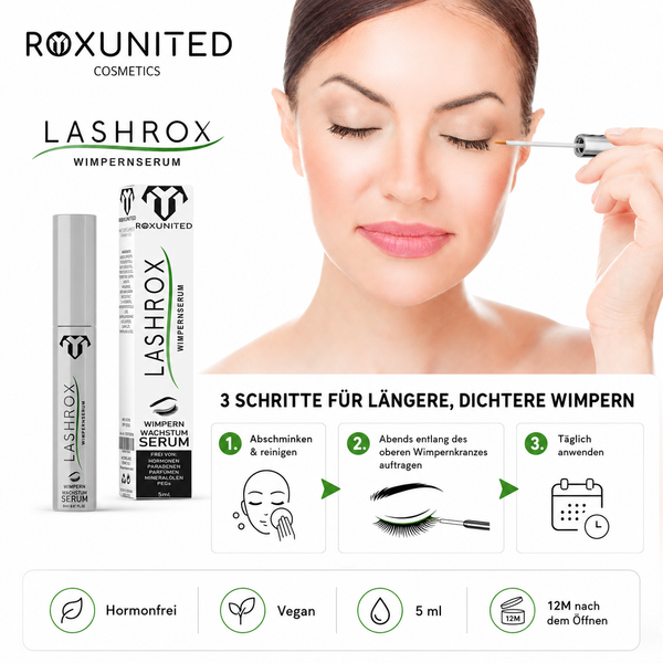 ROXUNITED LASHROX Wimpernserum Wimpernwachstum Hormonfrei – Produktdetail