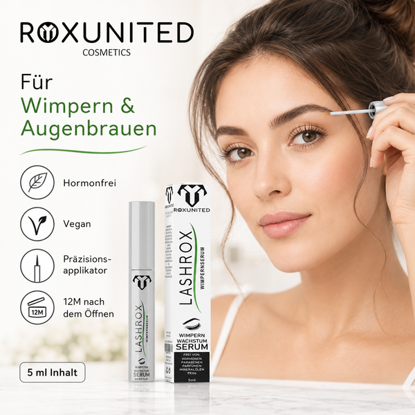 ROXUNITED LASHROX Wimpernserum Wimpernwachstum Hormonfrei – Produktvorteile