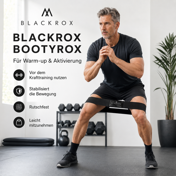 BLACKROX BOOTYROX Fitnessband Baumwolle Widerstandsband Po & Hüfte – Anwendung Detail