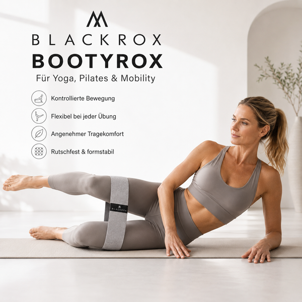 BLACKROX BOOTYROX Fitnessband Baumwolle Widerstandsband Po & Hüfte – Training