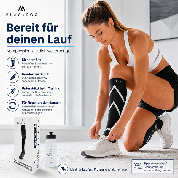 BLACKROX PRECISION Kompressionsstrümpfe Running Sport Fitness – Anwendung