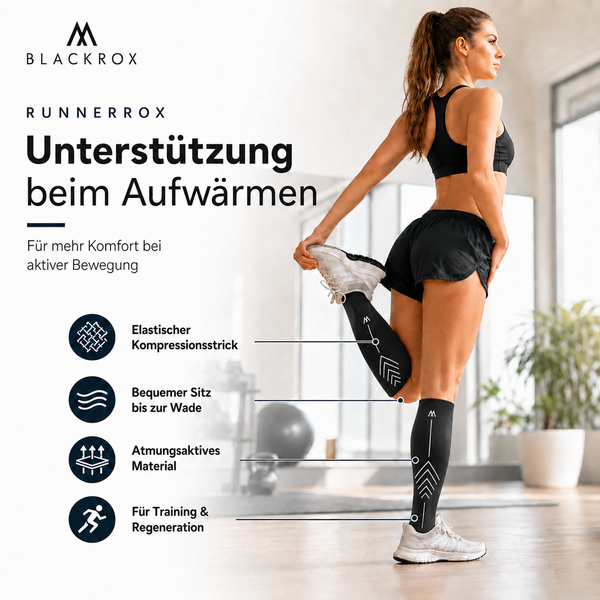 BLACKROX PRECISION Kompressionsstrümpfe Running Sport Fitness – Nahaufnahme