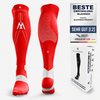 BLACKROX Kompressionsstrümpfe V1 Running Regeneration Sport – Farbvariante Rot Detail