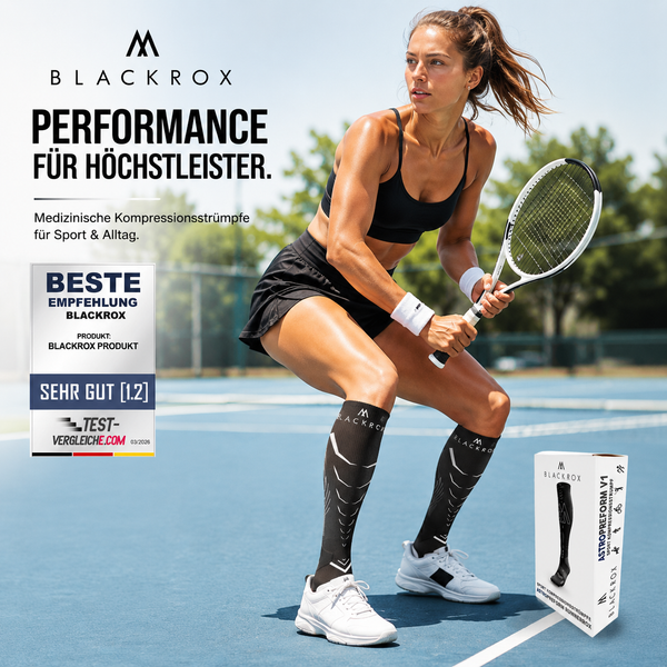 BLACKROX VIPEROX Kompressionsstrümpfe Laufen Regeneration Sport – Nahaufnahme