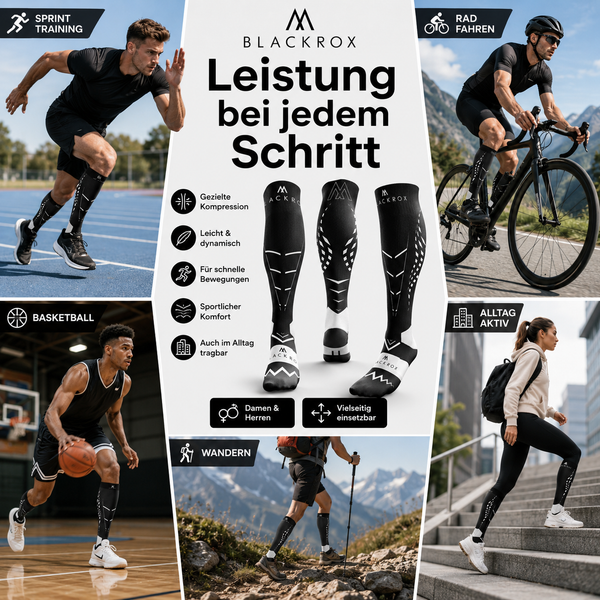 BLACKROX ALIENROX Kompressionsstrümpfe Laufen Regeneration – Produktdetail