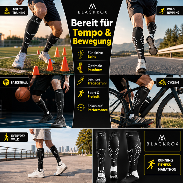 BLACKROX ALIENROX Kompressionsstrümpfe Laufen Regeneration – Gesamtansicht