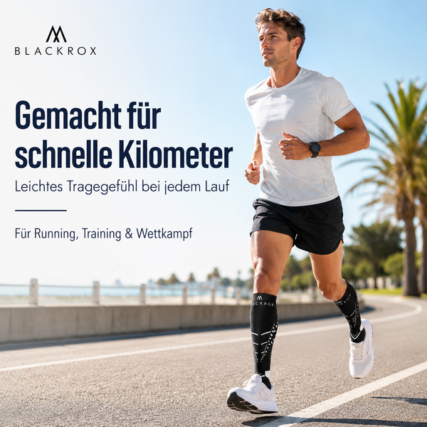 BLACKROX ALIENROX Kompressionsstrümpfe Laufen Regeneration – Detailansicht