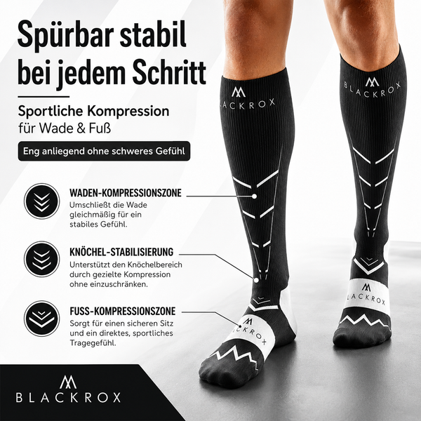 BLACKROX ALIENROX Kompressionsstrümpfe Laufen Regeneration – Anwendung