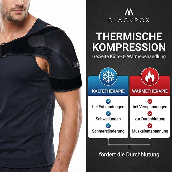 BLACKROX OMONROX Schulterbandage – Sport Schulterstütze Fitness