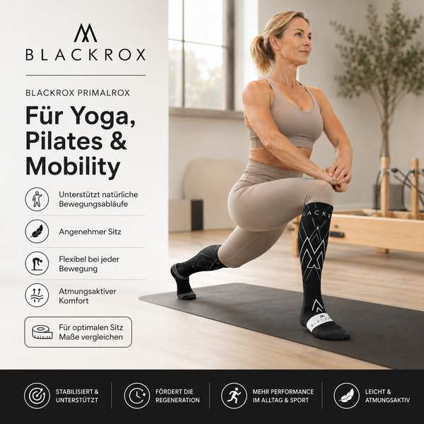 BLACKROX PRIMALROX Kompressionsstrümpfe Sport Laufen Fitness – Material